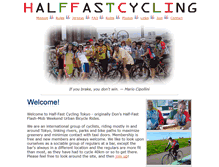 Tablet Screenshot of halffastcycling.com